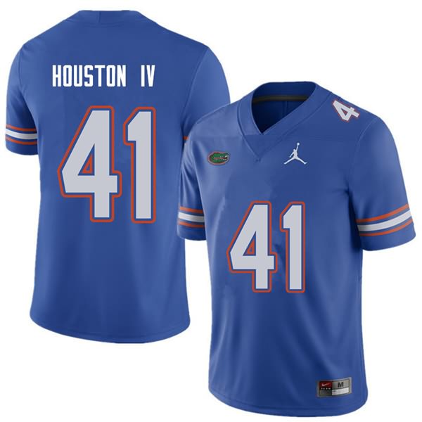 Men's NCAA Florida Gators James Houston IV #41 Stitched Authentic Jordan Brand Royal College Football Jersey VIG2165DP